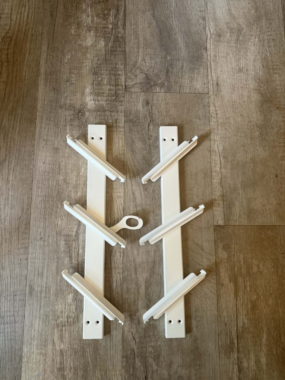 White Louver window frames 3 blade