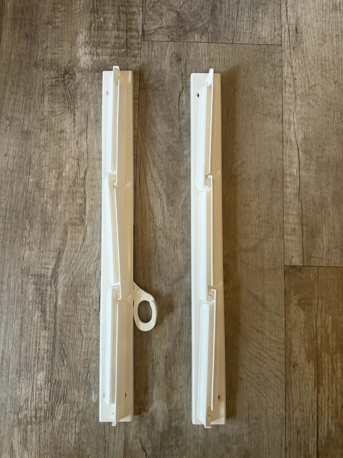 White Louver window frames 3 blade