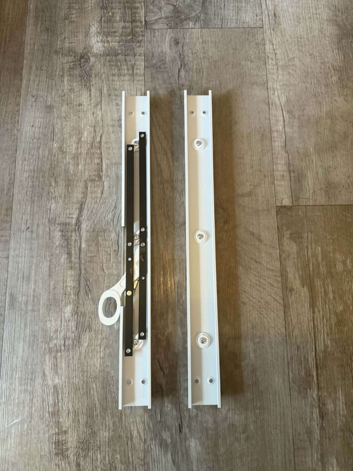 White Louver window frames 3 blade